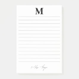 イニシャルと名前の個人署名スクリプトを並べて表示 ポストイット