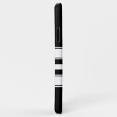 イニシャルと名前ストライプのを白と黒に追加 Case-Mate iPhoneケース (裏面/右)