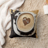 イニシャルのコーヒーを加えて下さい クッション (ブランケット)