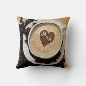 イニシャルのコーヒーを加えて下さい クッション (裏面)