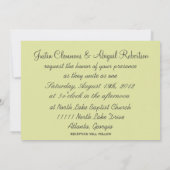 イニシャルのツリー-結婚式招待状 招待状 (裏面)