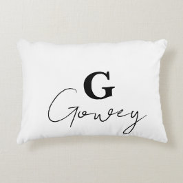 イニシャルのパーソナライズ心地よい アクセントクッション