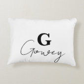 イニシャルのパーソナライズ心地よい アクセントクッション (裏面)