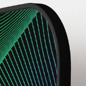 イニシャルの変更、名前の追加グリーンブルー旋回 ピックルボールラケット (左詳細)