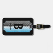 イニシャルの変更、名前の追加(削除)および光沢のある金属 ラゲッジタグ (正面横)