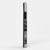 イニシャルの変更、名前の追加（削除）、ブラックブラシ Case-Mate iPhoneケース (裏面/右)