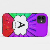 イニシャルの変更、名前の追加(削除)、ポップ・アートのArt Cloud Case-Mate iPhoneケース (裏面(横))