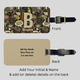 イニシャルの変更、名前の追加（削除）、体育ライフ ラゲッジタグ