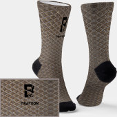 イニシャルの変更、名前の追加（削除）、市松模様にプレート ソックス