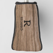 イニシャルの変更、名前の追加(削除)、木製壁板 ゴルフヘッドカバー (回転90)