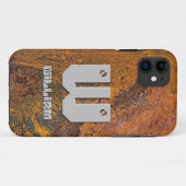 イニシャルの変更、名前の追加（削除）、金属錆び Case-Mate iPhoneケース (裏面(横))