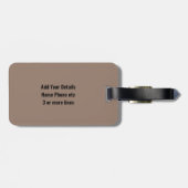 イニシャルの変更、名前の追加(削除)、Jazz Music ラゲッジタグ (裏面横)