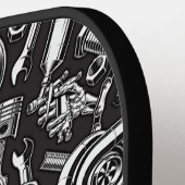 イニシャルの変更、名前の追加、自動車パーツの整備士 ピックルボールラケット (左詳細)