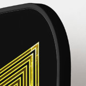 イニシャルの変更、名前金ゴールドの追加 ピックルボールラケット (左詳細)