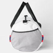 イニシャルの赤い白でパーソナライストライプズ ダッフルバッグ (右)