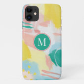 イニシャルの追加 |フレッシュ顔抽象芸術 Case-Mate iPhoneケース (裏面)