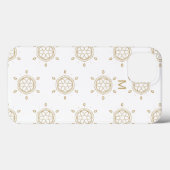 イニシャルの追加 |金ゴールド幾何学的パターン Case-Mate iPhoneケース (裏面 (横))