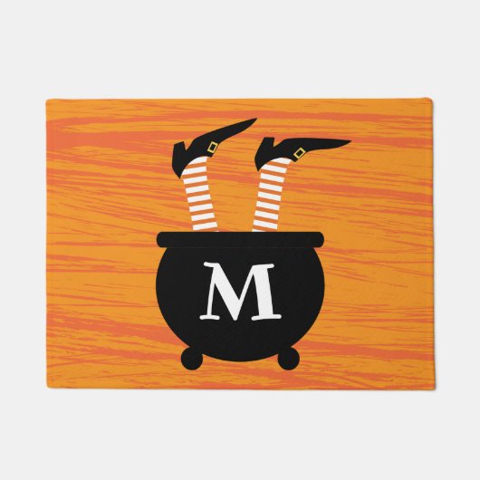 イニシャルの追加 |魔女のおしべの魔女 ドアマット (正面)