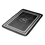イニシャルまたは名前black bathmat バスマット (アングル)