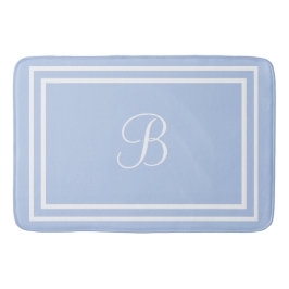 イニシャルまたは名前blue bathmat バスマット