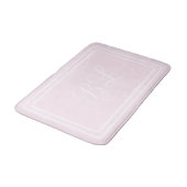 イニシャルまたは名前blue round corners bathmat バスマット (アングル)