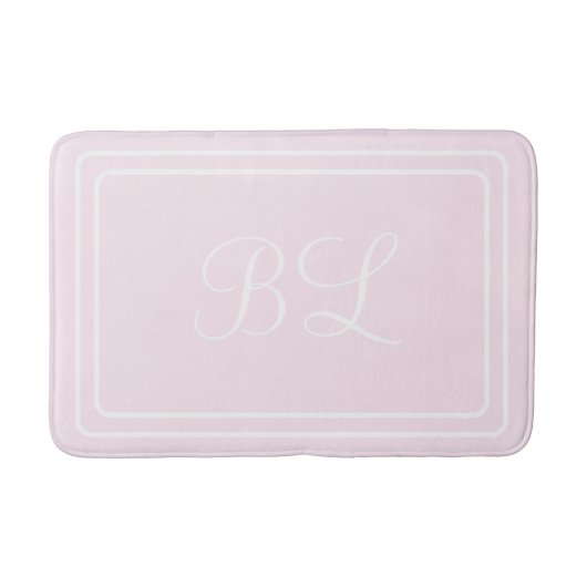 イニシャルまたは名前blue round corners bathmat バスマット (正面)