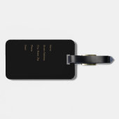 イニシャルまたは空港コード付き飛行機 ラゲッジタグ (裏面横)