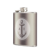 イニシャルを持つエレガントないかり フラスク (左)