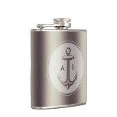 イニシャルを持つエレガントないかり フラスク (右)