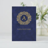 イニシャルアゴールデンダマスククラシックのパターン サンキューカード (スタンド正面)