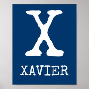 イニシャルアートプリント，トラクター，トラック，ダック，バックス ポスター