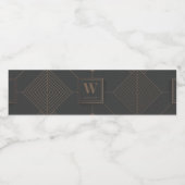 イニシャルウォーターボトルラベル ペットボトルラベル (シングルラベル)