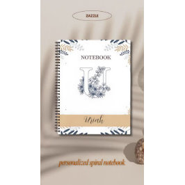 イニシャルエレガントUの植物学 ノートブック