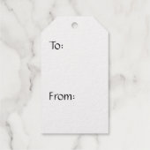 イニシャルカスタムおもしろいスターズフォイルギフトラベルセット ギフトタグ (裏面)