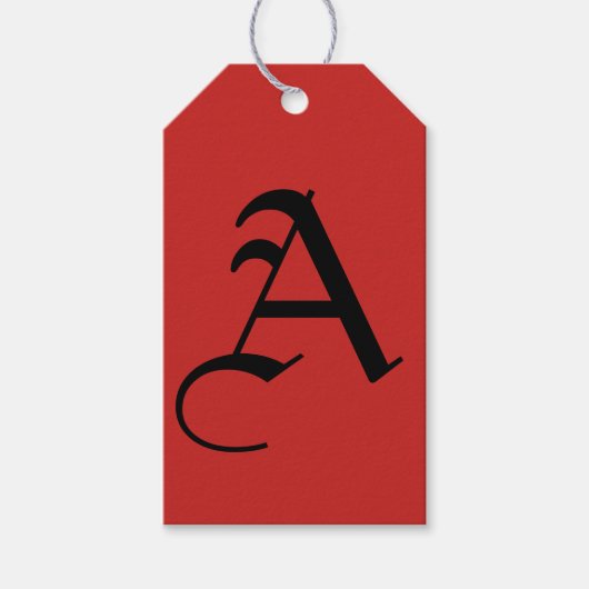 イニシャルカスタムギフトラベル ギフトタグ (正面)