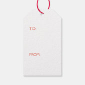 イニシャルカスタムサンタクロースギフトラベル ギフトタグ (裏面)