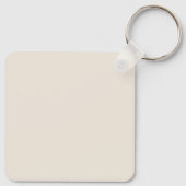 イニシャルカスタムスリッパエレガントサテンニュートラル キーホルダー (裏面)