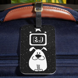 イニシャルカスタムズ犬をテーマにした ラゲッジタグ