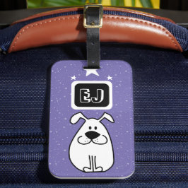 イニシャルカスタムズ犬をテーマにした ラゲッジタグ