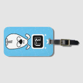 イニシャルカスタムズ犬をテーマにした ラゲッジタグ (正面横)