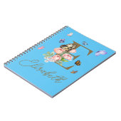 イニシャルカスタムバタフライノートブックギフト ノートブック (左側)