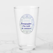 イニシャルカスタムマンリエレガントグリーンシックアールデコ タンブラーグラス (裏面)