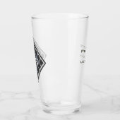 イニシャルカスタムマンリモダンシックエレガントブラック タンブラーグラス (左)