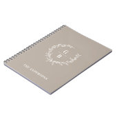 イニシャルカスタムモノグラムエレガントファミリーノート ノートブック (左側)