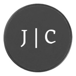 イニシャルカスタムモノグラムミニマルモダンリスト アイスホッケーパック