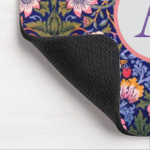 イニシャルカスタムモリス及び蝶マウスパッド マウスパッド (コーナー)