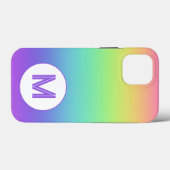 イニシャルカスタムレインボー Case-Mate iPhoneケース (裏面 (横))