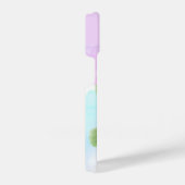 イニシャルカスタムワイルドバイオレットガーデンフラワーアート iPhoneケース (右側面)