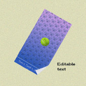 イニシャルカスタム文字ブパターン（の模様が）あるルーピンク ビーチタオル