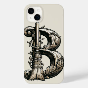 イニシャルカスタムB便の魔女のほうきのB Case-Mate iPhone 14 PLUSケース